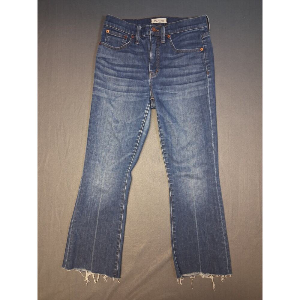 Madewell Cali Demi Boot Jeans Stretch Fleetwood Wash Blue Women's Size 27